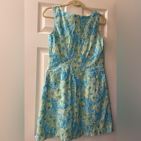 Vintage Lilly Pulitzer Dress Size 6- Zebra print with pockets - Picture 4 of 11
